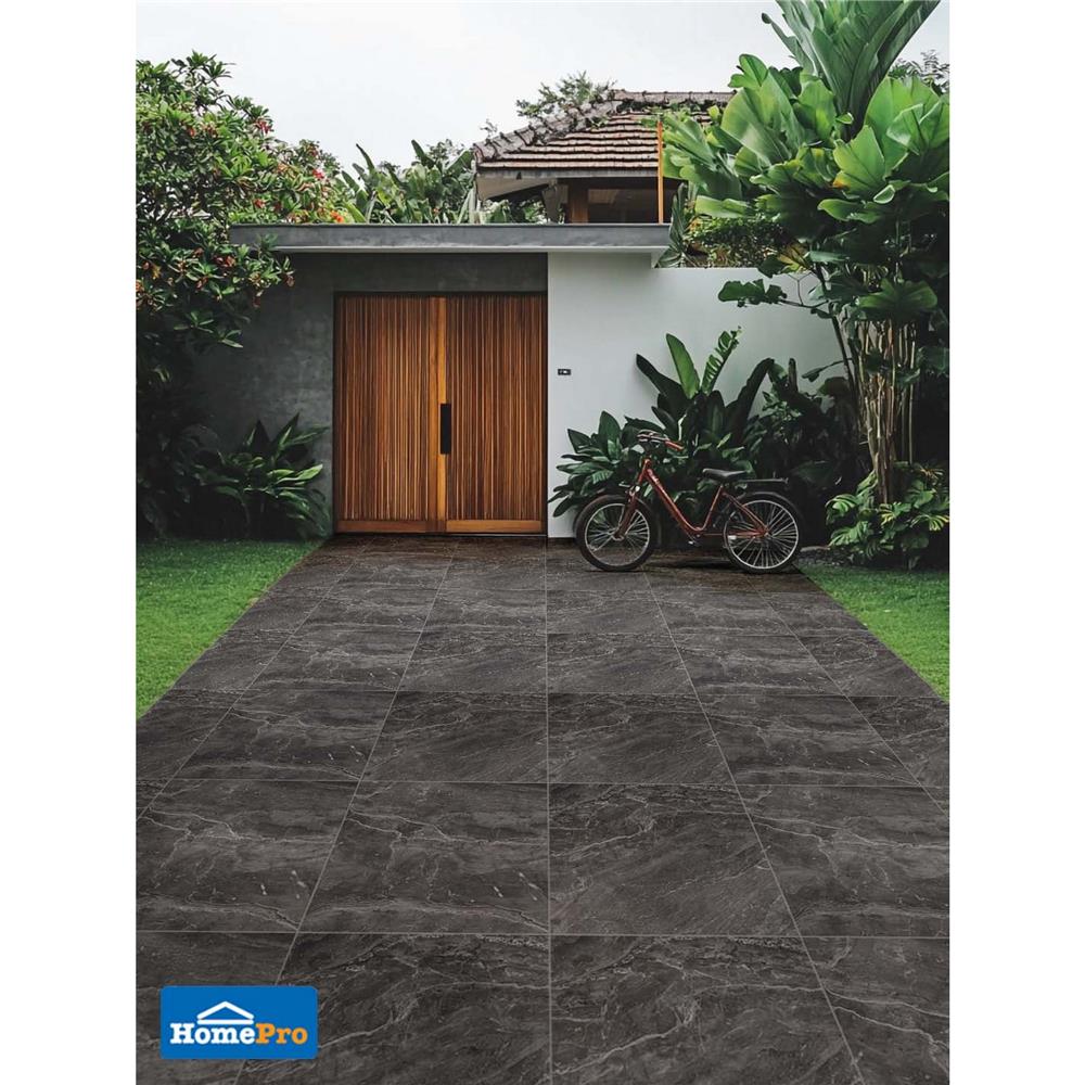 กระเบื้องพื้น 60x60 ซม. TARA วิลด้า ดำ PM 1.44 ตร.ม.