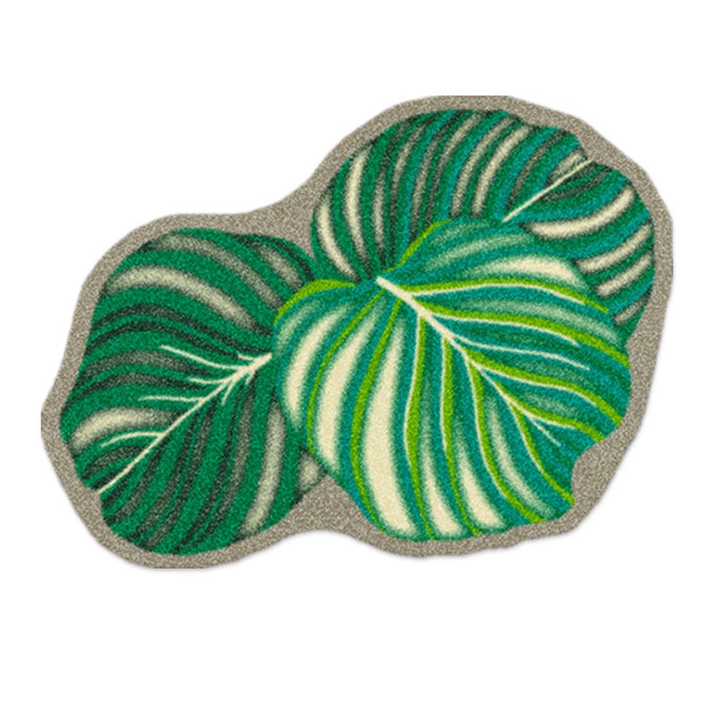 พรมเช็ดเท้าดักฝุ่น PRAW KLA BAITONG SH1 75X100 ซม. สีเขียว