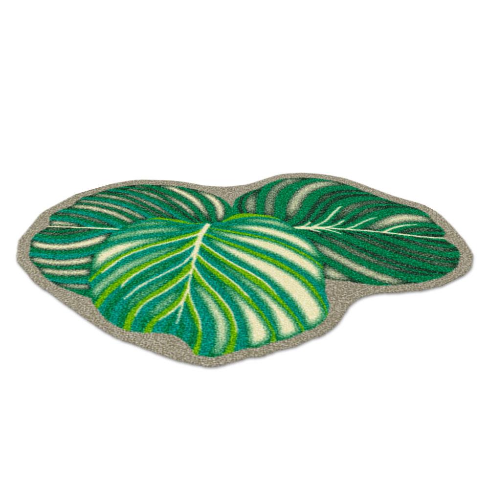 พรมเช็ดเท้าดักฝุ่น PRAW KLA BAITONG SH1 75X100 ซม. สีเขียว