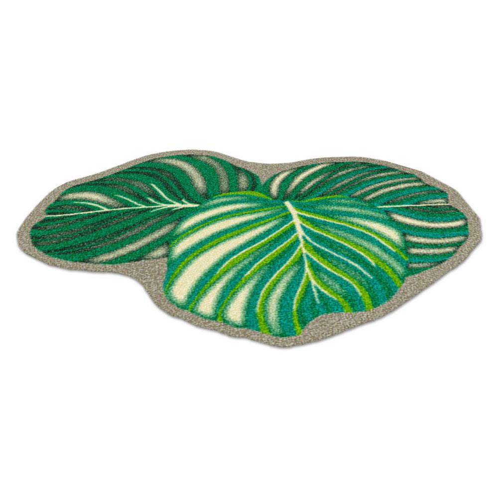 พรมเช็ดเท้าดักฝุ่น PRAW KLA BAITONG SH1 75X100 ซม. สีเขียว