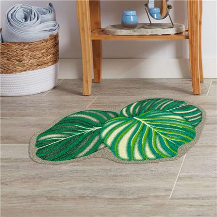 พรมเช็ดเท้าดักฝุ่น PRAW KLA BAITONG SH1 75X100 ซม. สีเขียว_5