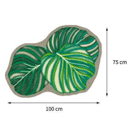 พรมเช็ดเท้าดักฝุ่น PRAW KLA BAITONG SH1 75X100 ซม. สีเขียว_7