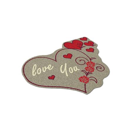 พรมเช็ดเท้าดักฝุ่น PRAW FOLK HEART-SH1 75X100 ซม. สีน้ำตาล_2