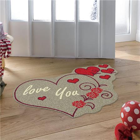 พรมเช็ดเท้าดักฝุ่น PRAW FOLK HEART-SH1 75X100 ซม. สีน้ำตาล_4