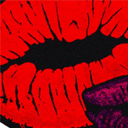 พรมเช็ดเท้าดักฝุ่น PRAW KISS ME 70X100 ซม. สีแดง_1