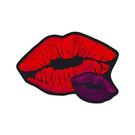 พรมเช็ดเท้าดักฝุ่น PRAW KISS ME 70X100 ซม. สีแดง_3