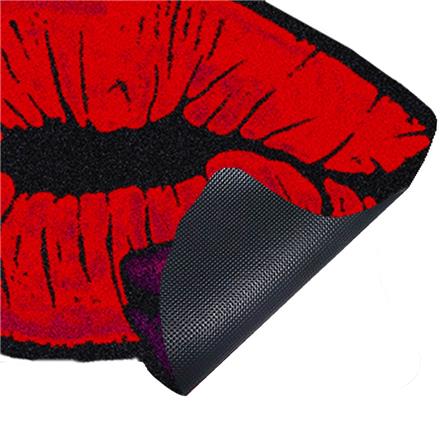 พรมเช็ดเท้าดักฝุ่น PRAW KISS ME 70X100 ซม. สีแดง_4