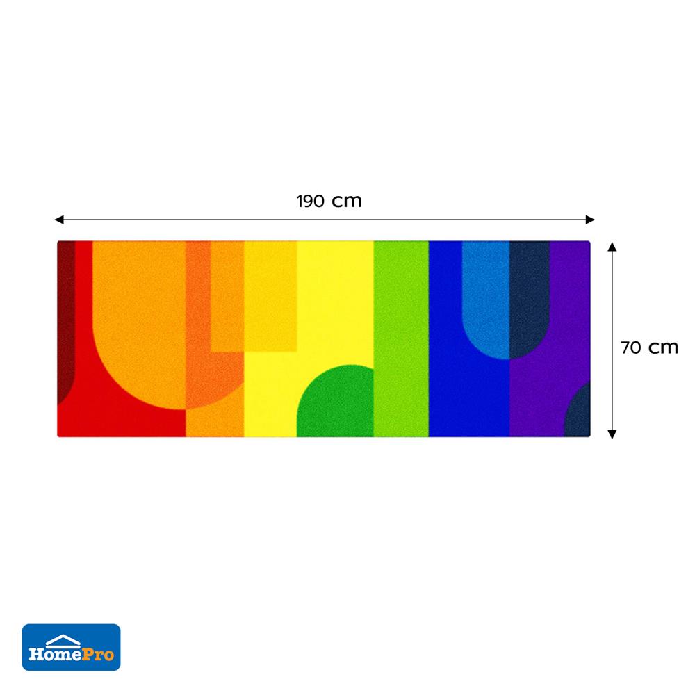 พรมเช็ดเท้าดักฝุ่น PRAW TROPICAL 70X190 ซม. หลากสี
