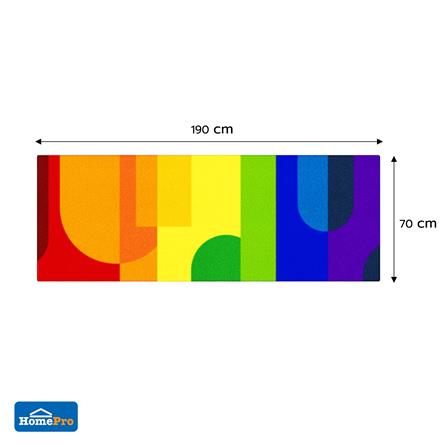 พรมเช็ดเท้าดักฝุ่น PRAW TROPICAL 70X190 ซม. หลากสี_7