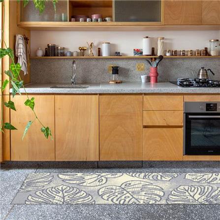 พรมเช็ดเท้าดักฝุ่น PRAW TROPICAL 70X190 ซม. สีเทา_6