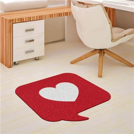 พรมเช็ดเท้าดักฝุ่น PRAW HEART CALLOUT-SH1 75X75 ซม. สีแดง_5