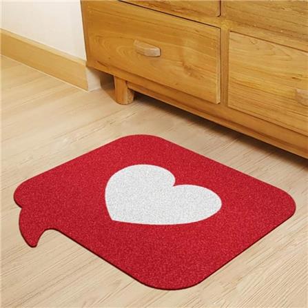 พรมเช็ดเท้าดักฝุ่น PRAW HEART CALLOUT-SH1 75X75 ซม. สีแดง_6