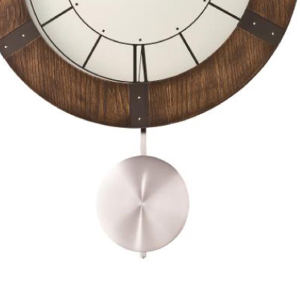 นาฬิกาแขวน SEIKO CLOCKS QXC241B 21.6X15.5 นิ้ว สีน้ำตาล