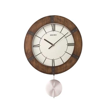 นาฬิกาแขวน SEIKO CLOCKS QXC241B 21.6X15.5 นิ้ว สีน้ำตาล_0