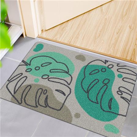 พรมเช็ดเท้าดักฝุ่น PRAW TROPICAL MONSTERA DE/PR238 50X75 ซม. สีเขียว_6