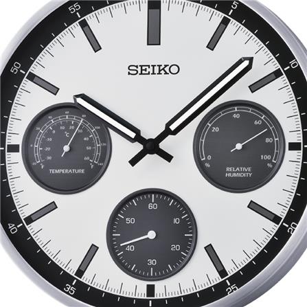 นาฬิกาแขวน SEIKO CLOCKS QXA823S 12.9 นิ้ว สีเงิน_1