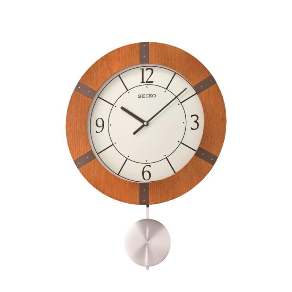 นาฬิกาแขวน SEIKO CLOCKS QXC241A 21.6X15.5 นิ้ว สีน้ำตาล