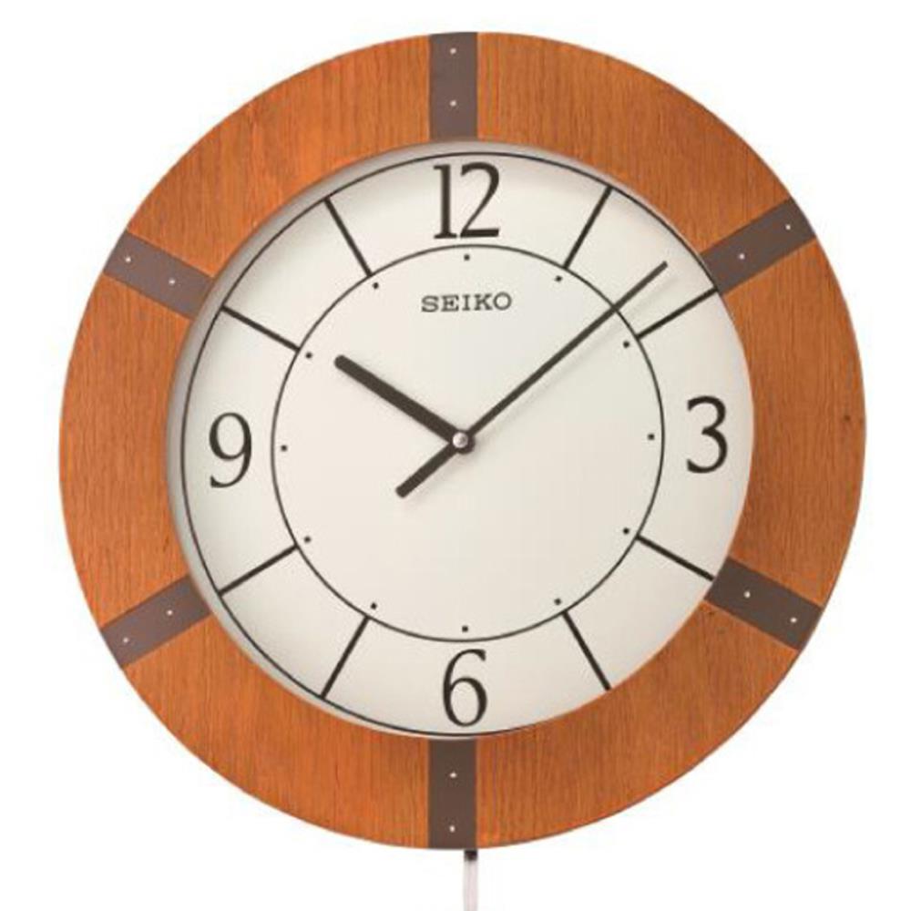 นาฬิกาแขวน SEIKO CLOCKS QXC241A 21.6X15.5 นิ้ว สีน้ำตาล