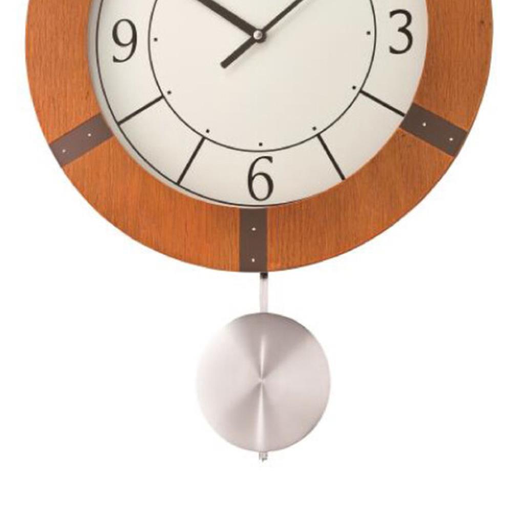 นาฬิกาแขวน SEIKO CLOCKS QXC241A 21.6X15.5 นิ้ว สีน้ำตาล