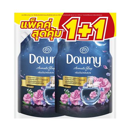 รีฟิลน้ำยาปรับผ้านุ่ม DOWNY 1 ลิตร กลิ่นอโรม่าหลับสบาย แพ็กคู่_0