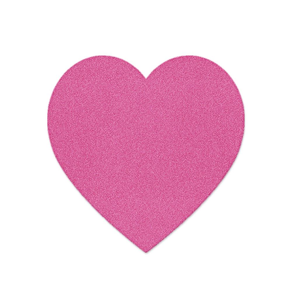 พรมเช็ดเท้าดักฝุ่น PRAW HEART-SH ROSE PINK 75X75 ซม. สีชมพู