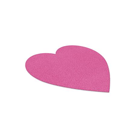 พรมเช็ดเท้าดักฝุ่น PRAW HEART-SH ROSE PINK 75X75 ซม. สีชมพู_3