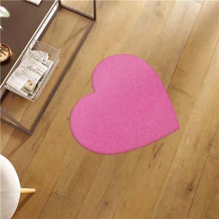 พรมเช็ดเท้าดักฝุ่น PRAW HEART-SH ROSE PINK 75X75 ซม. สีชมพู_6