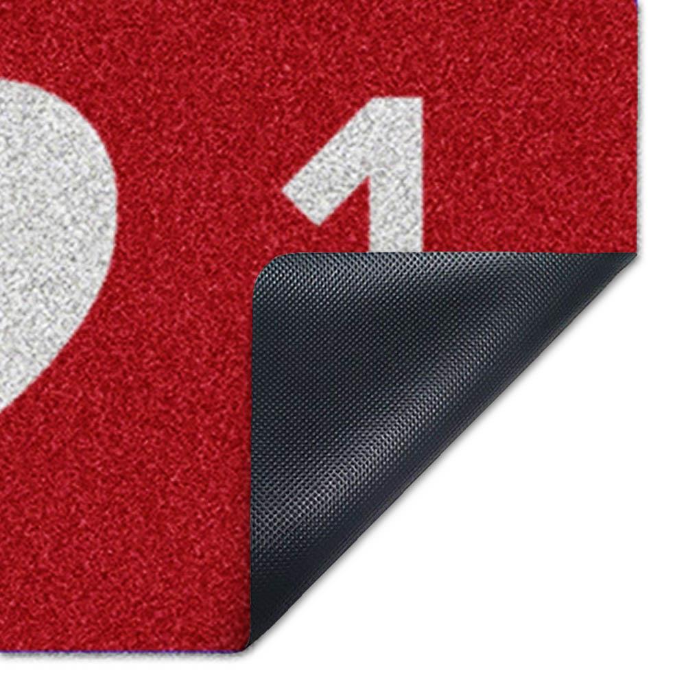 พรมเช็ดเท้าดักฝุ่น PRAW HEART CALLOUT-SH2 75X100 ซม. สีแดง