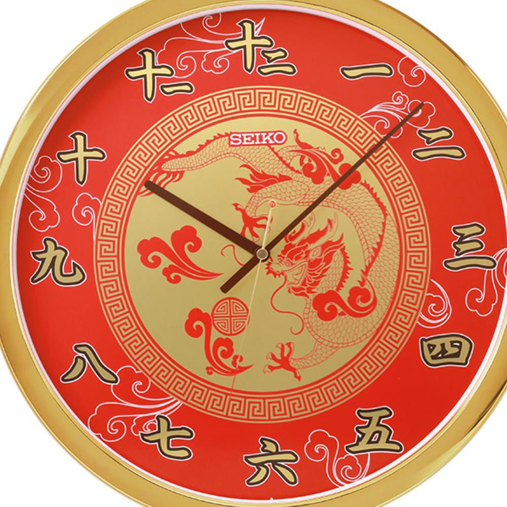 นาฬิกาแขวน SEIKO CLOCKS QXA940F 15.7 นิ้ว สีทอง