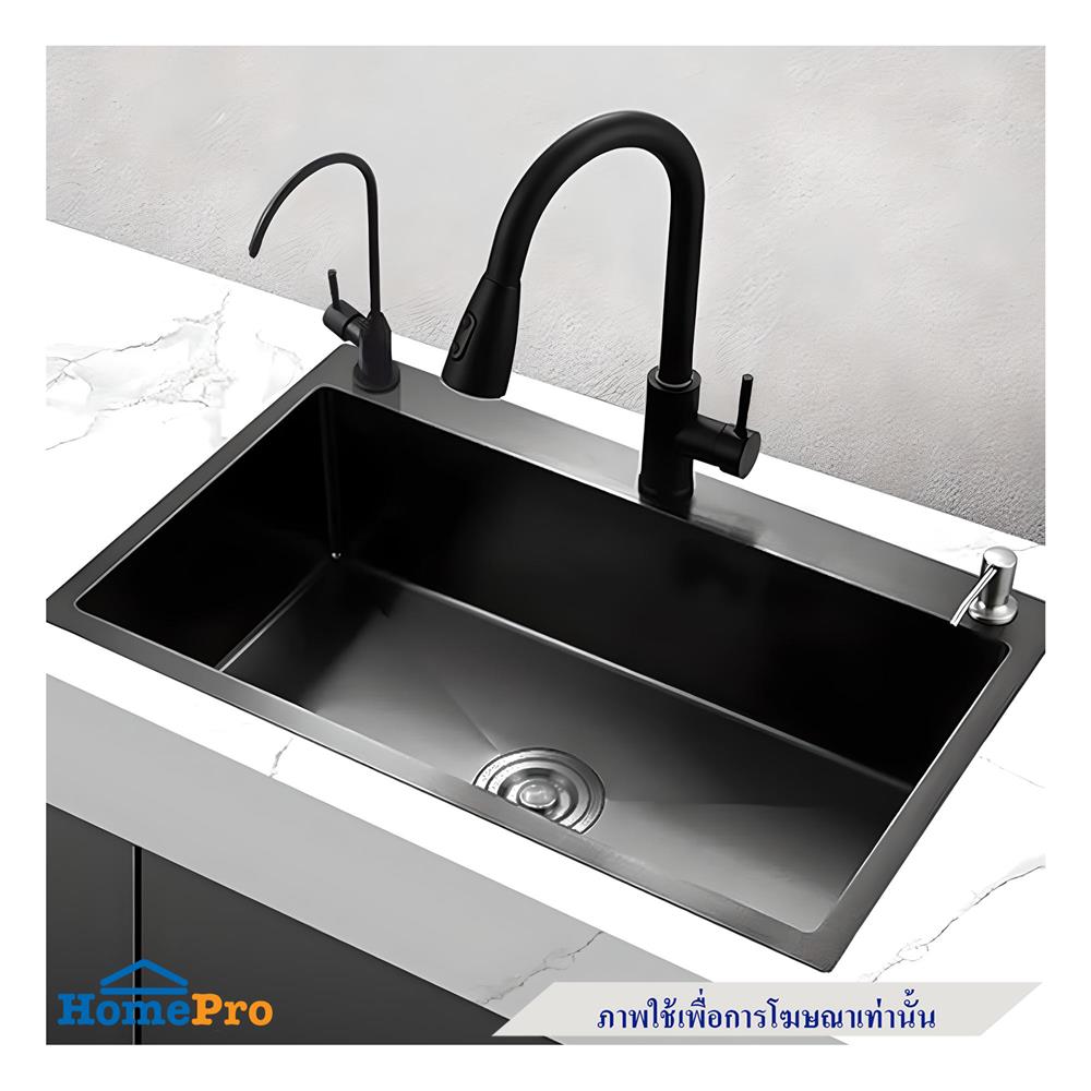 ซิงค์ฝัง 1 หลุม TEKA TQ82 1B PVD BLACK สีดำ