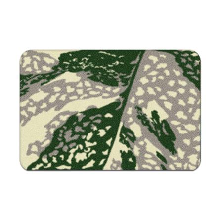 พรมเช็ดเท้าดักฝุ่น PRAW TROPICAL MONSTERA A 50X75 ซม. สีเขียว_0