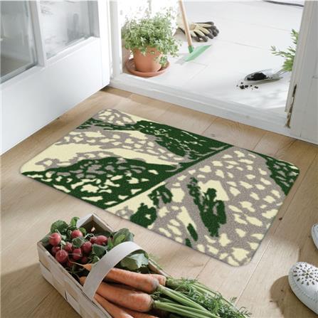 พรมเช็ดเท้าดักฝุ่น PRAW TROPICAL MONSTERA A 50X75 ซม. สีเขียว_5