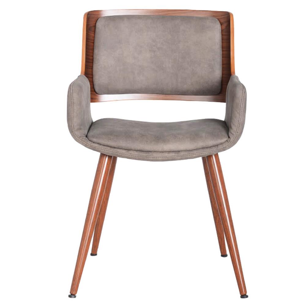 เก้าอี้ห้องอาหาร FURINTREND IVY 5-GREY PU สีเทา