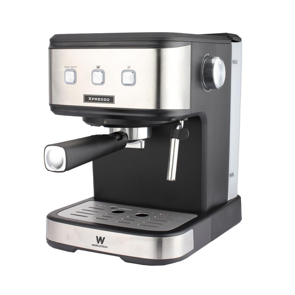 เครื่องชงกาแฟเอสเพรสโซ่ WORLDTECH WT-CM15 สีเงิน/ดำ