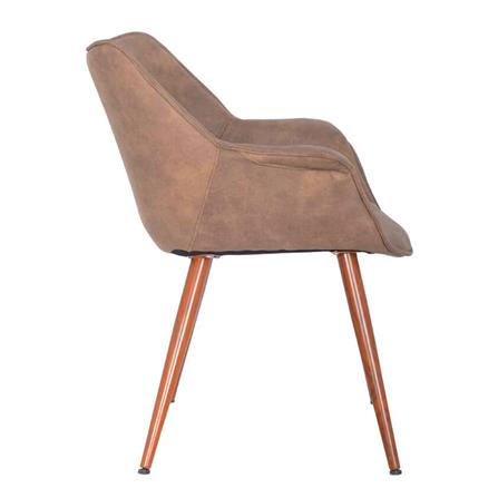 เก้าอี้ห้องอาหาร FURINTREND SEN1 BROWN FABRIC สีน้ำตาล_2