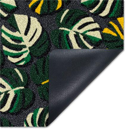 พรมเช็ดเท้าดักฝุ่น PRAW TROPICAL MONSTERA B 50X75 ซม. สีเขียว_4