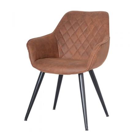 เก้าอี้ห้องอาหาร FURINTREND IVY 4-BROWN PU สีน้ำตาล_0