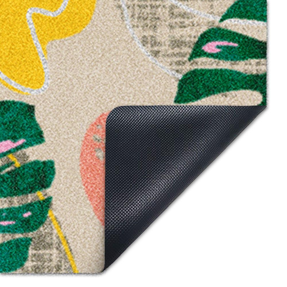 พรมเช็ดเท้าดักฝุ่น PRAW TROPICAL MONSTERA DE/PR237 50X75 ซม. สีเขียว