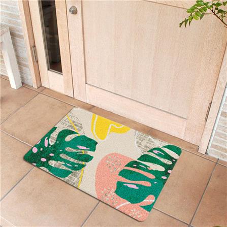 พรมเช็ดเท้าดักฝุ่น PRAW TROPICAL MONSTERA DE/PR237 50X75 ซม. สีเขียว_6