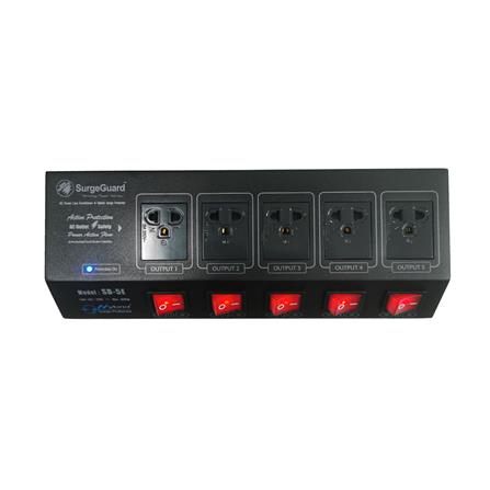 ปลั๊กไฟกันกระชาก 5 ช่อง 5 สวิตช์ SAVE TRONICS SB-5E-TIS 3 เมตร_0