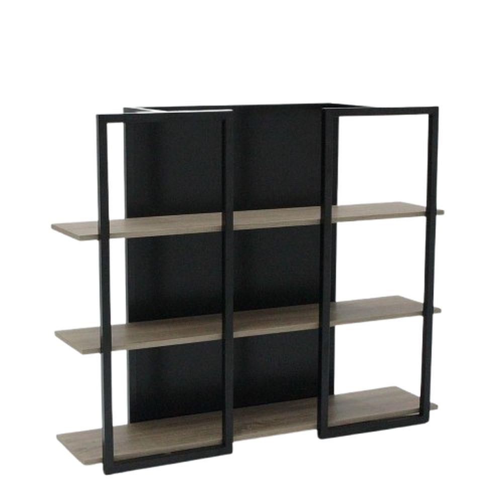 ชั้นวางของโล่ง LOOMS DYLAN 19212225 120 ซม. สีไม้อ่อน/ดำ