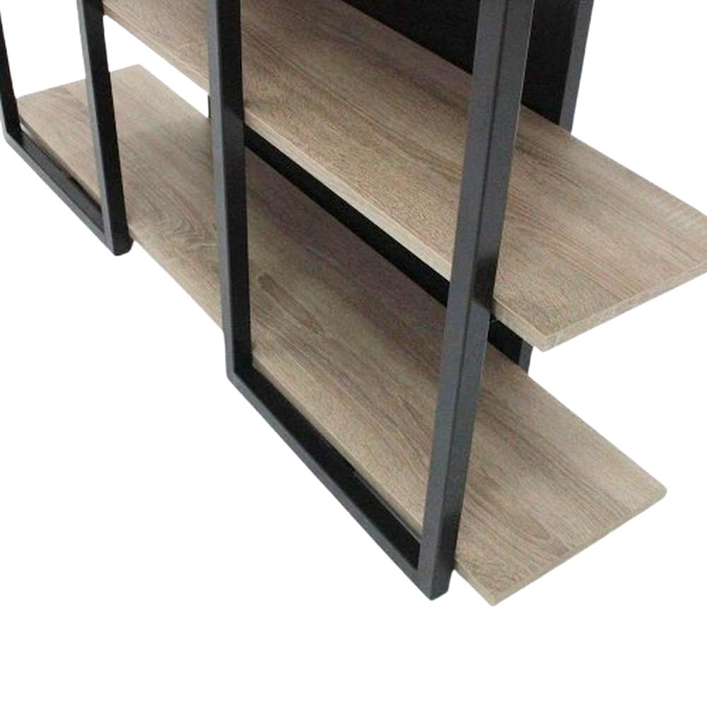 ชั้นวางของโล่ง LOOMS DYLAN 19212225 120 ซม. สีไม้อ่อน/ดำ