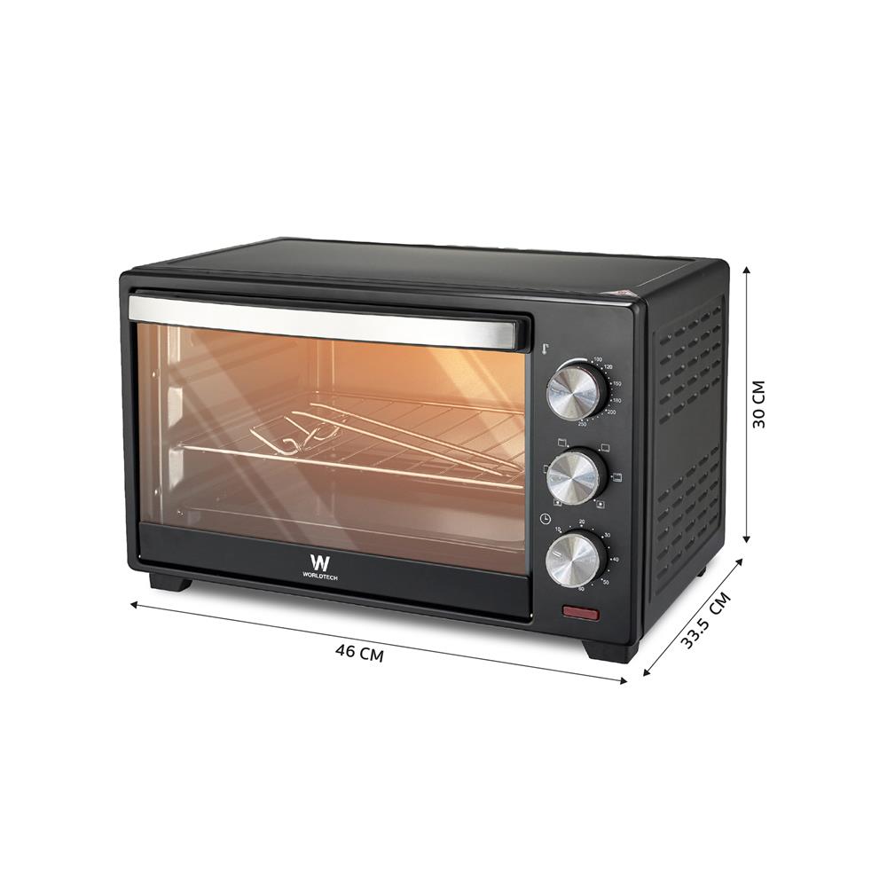 เตาอบเล็กแมนนวล WORLDTECH WT-OV30L สีดำ