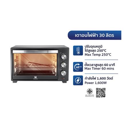 เตาอบเล็กแมนนวล WORLDTECH WT-OV30L สีดำ_7