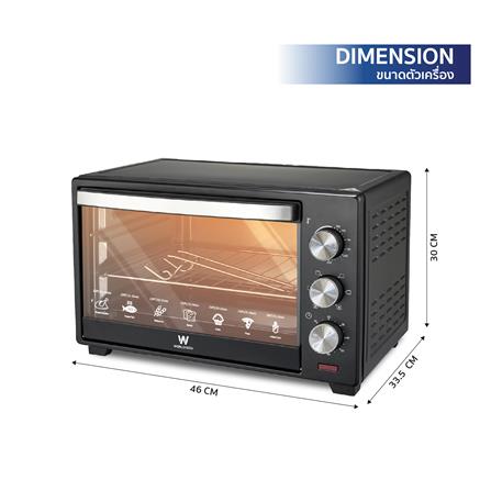 เตาอบเล็กแมนนวล WORLDTECH WT-OV30L สีดำ_7