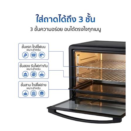 เตาอบเล็กแมนนวล WORLDTECH WT-OV30L สีดำ_4