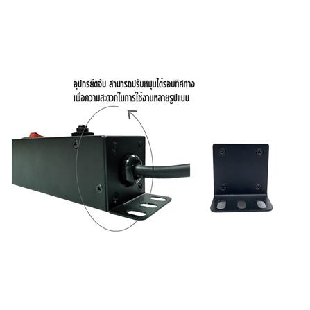 ปลั๊กไฟกันกระชาก 6 ช่อง 3 สวิตช์ SAVE TRONICS P-6EU-TIS 3 เมตร_3