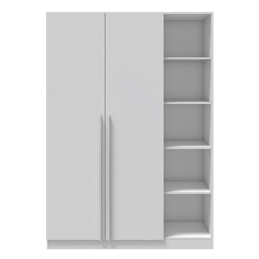 ตู้เสื้อผ้า 2 บานเปิด LOOMS REMUS-D 19227700 140 ซม. สีขาว