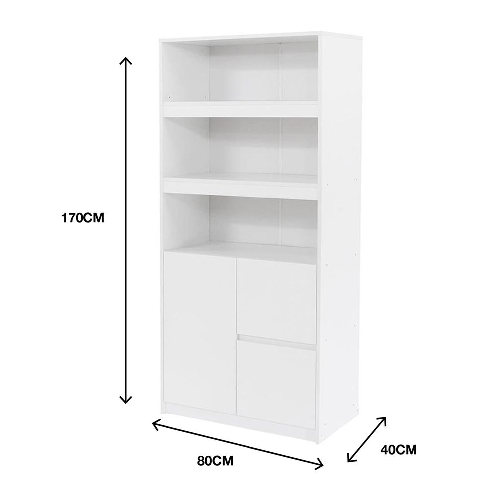 ตู้สูง LOOMS HEIDI 19210356 80 ซม. สีขาว