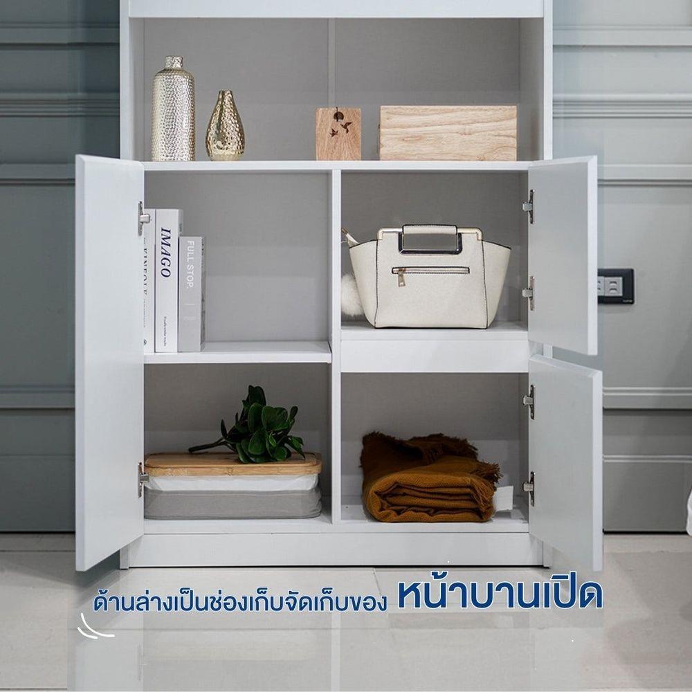 ตู้สูง LOOMS HEIDI 19210356 80 ซม. สีขาว